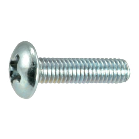 Midwest Fastener M3-0.50 x 12 mm Phillips Truss Machine Screw, Zinc Plated Steel, 30 PK 31284